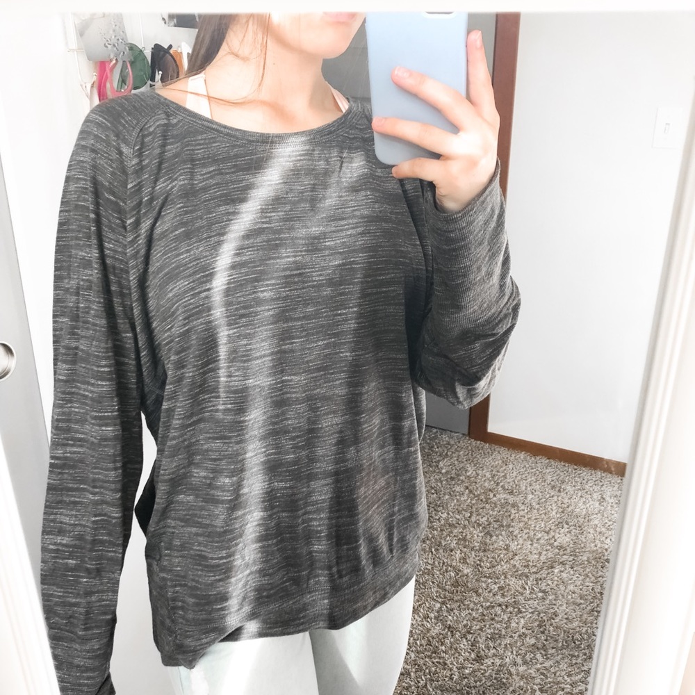 gray CHAMPION long sleeve